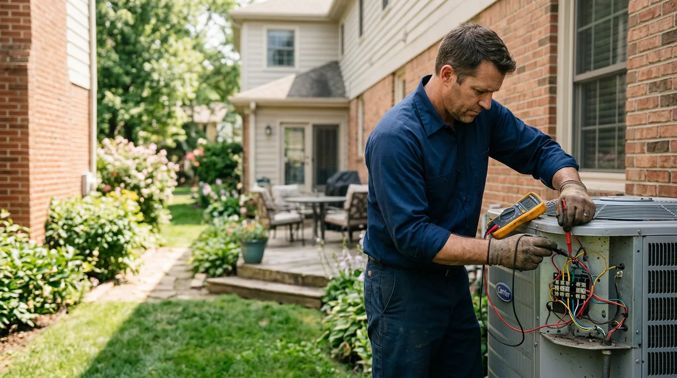 HVAC technician working near Nice, CA